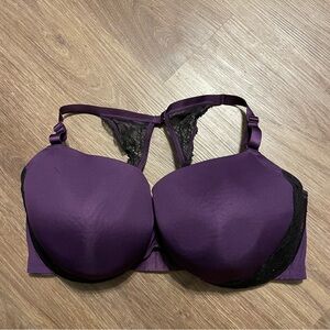 Cacique Boost Plunge Racerback Lace Bra 44G